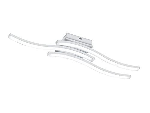 Reality Leuchten Route R62473131 LED Ceiling Light Metal White Matt Includes 3X 5 Watt LEDs
