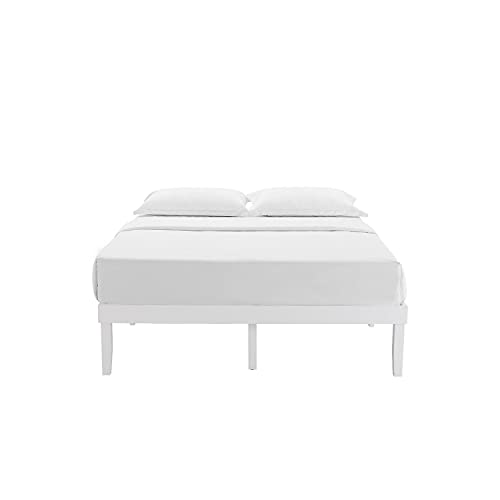Isabella 14 Inch Queen Solid Wood Platform Bed Frame Under 100 with