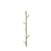 HXGL-Hanger Golden Brass Coat Rack Branches Bedroom Hanger Wall Hanging Rack Vertical Hanging Clothes Storage Porch (Size : M(6 Hooks))