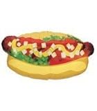 Betallic 15657 Hotdog Shape Foil Flat, 32"