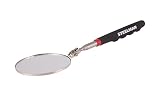 Steelman 29-Inch Telescoping Auto Inspection Mirror, Durable Steel, Articulating 3.25-Inch Round Mirror, Contoured Grip