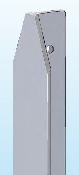 ITALFROM Zaunpfosten zu „T“ aus verzinktem Eisen Bei Caldo-Sezione mm35 x 35 x 4-Höhe 250 cm 2248