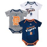Detroit Tigers Baby / Infant Triple Play II 3 Piece Creeper Set 24 Months