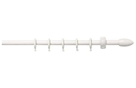 Argos Value Range Wooden 180cm Curtain Pole White Amazon Co Uk