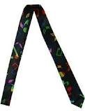 Music Note Rainbow Multicolor Skinny Tie Necktie Unisex