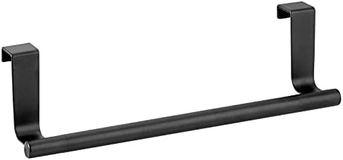 mDesign Decorative Metal Kitchen Over Cabinet Towel Bar ...