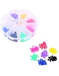 Oral Dentistry Dental Silicone Code Rings Dental Universal Multi-Color Code Rings Dental Instrument 160 Pcs (8 color 20 pcs per color)