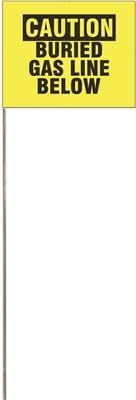 IN STOCK NOW YGFLAG-2321 MARKER FLAG YELLOW 2-1/2 IN. X 3-1/2 IN. X 21 IN. (1/EA)