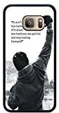 S7 TPU Phone Case,Rocky Balboa Motivational Words Popular Gifts Case Cover for Samsung Galaxy S7 (Black)