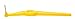 TEPE Interdental Brush Angle, Angled Dental Brush for Teeth Cleaning, Pack of 6, 0.7 mm, Medium Gaps, Yellow, Size 4