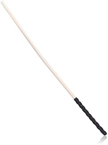 KIMMAO PU Whip Cosplay Dog Slave Queen Training Tool Whip Soft Water Rattan About 60 cm in Length, Handle Diameter 0.8 cm Suitable for Stage Props,Halloween Games and Other Activities