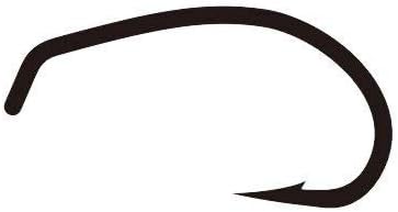 river peak C-Series Shrimp & Caddis Short pupa Fly Hook Heavier Wire RWH-C100 Made in Japan (Black)