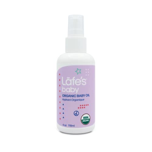 Lafe's Baby | Organic Baby Oil - Formerly Organic Baby & Kids Moisturizer - Jasmine & Grapefruit | All Organic & Natural with No Chemicals (4oz) - Packaging May Vary