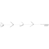 Flash Lite Troll 4-Blade Chartreuse / 2 7/8 Blade / 24 in.