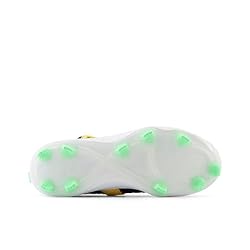 New Balance Lindor V2 Baseball Shoe, Black/Neon