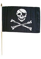 Flags Importer Stipirateregular Dozen 12X18" Stick Flags, Multi