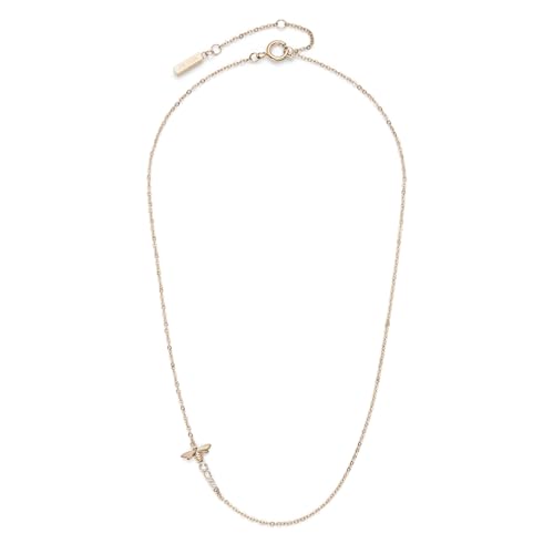 Olivia Burton Collana da Donna Collezione EVER STACKED in Oro Rosa con un Charm a Forma di Ape e Cristalli - 24100344