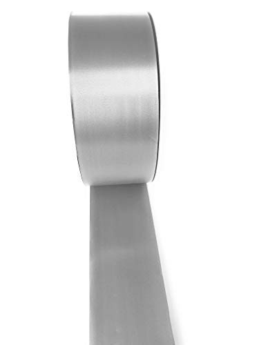 INERRA Ribbon - 100 Yards - 50mm (2") Florist Wedding Car and Craft Uses (Silver)