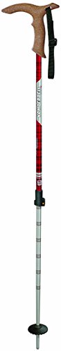 Komperdell Walker Power Lock Trekking Pole, Red/Silver