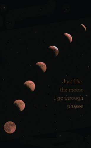 Just Like the Moon I Go Through Phases: 2019-2020 Two-Year Monthly Pocket Planner with Phone Book + by Pretty Planners, Pocket Diaries