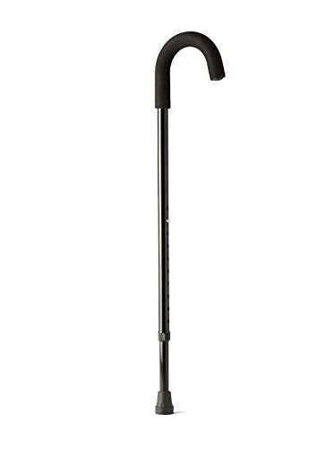 Medline MDS86415 Standard Foam Handle Canes, Black (Pack of 6)