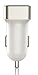 Car Charger, ISOSGear 4.8A/24W 2 Smart Port Car Charger Blue LED (white) for iPhone, Samsung Galaxy, Note, Tab S, LG, HTC, Nexus, iPads