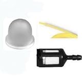 Primer Bulb Repair Kit. Contains Walbro Carburetor 188-12-1 Primer Bulb, Fuel Lines and Universal Tank Filter, Fits Poulan Craftsman Ryobi John Deere Husqvarna and more...