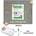 WAROIS 100% Wool Ironing Pad for Quilters 17 x 14 inches Grey - Felted Wool Pressing Mat for Quilting. Bonus: Protective Iron Mesh Cloth + Embroidery Thread Cutter