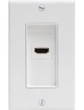 GE 40659 HDMI Wall Plate - White