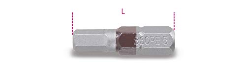 BETA 8600101 Hexagonal Inserts 1/4 L25 PE2, 2 mm