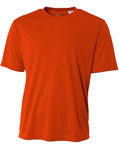 A4 Youth Cooling Performance Crew Short Sleeve, Athletic Orange, Medium