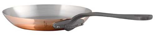 Mauviel M'250C 8", 10.25", 11.75" - 20 cm Solid Copper Frying Pan 2.5 mm - Made in France (10.25)