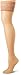 Hanes Silk Reflections Women's Silk Reflections Lace-Top Toe Silky Sheer Thigh-High Stockings, Black