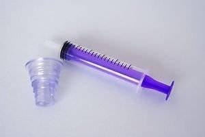 ORAL Syringes With Purple Plunger Individually Wrapped Pack of 5 (5ml)
