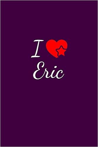 I Love Eric Notebook Journal Diary 6 X 9 Inches 15 24 X 22 86 Cm 150 Pages For Everyone Who S In Love With Eric Publishing I Love Eric Amazon Com Books