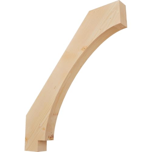 Ekena Millwork BRC04X32X36IMP00SDF 3 1/2"W x 32"D x 36"H Imperial Smooth Knee B…