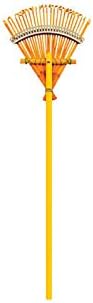 10" Deluxe Bamboo Rake W/36" Hardwood Handle