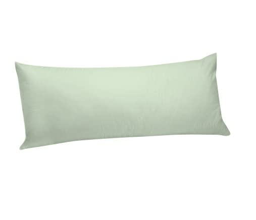 AIMANE® Long Bolster Pillowcase Cover - Body Pillow Neck Support - Orthopaedic Bolster Pillowcase Cover Nursing Pregnancy Support Long Pillowcases (Double 4.6FT, Duck Egg)