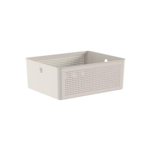 Ou Cesto Organizador Multiuso12L Bege Linha Flow
