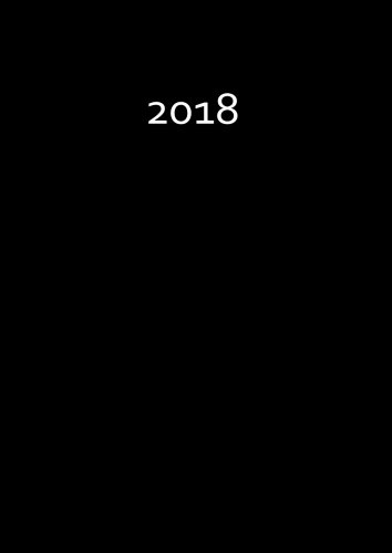 dicker TageBuch Kalender 2018 - BLACK (schwarz): Endlich genug Platz für dein Leben! 1 Tag pro DIN A4 Seite