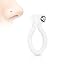 Body Accentz Bio-Flex Fake Nose Ring with CZ Clear one only You Receive one Clear HO2882