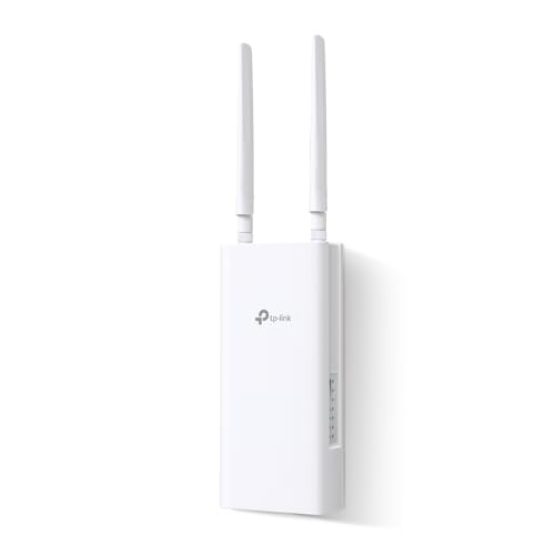 TL-MR110-Outdoor - Router 4G LTE WiFi N300 con SIM, Router Inalámbrico, Alta Velocidad 4G, Puerto LAN, Antenas Externas, Internet sin Fibra, Compatible con Operadores Móviles