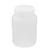uxcell a15013000ux0277 White Plastic Lab 500mL Capacity Widemouth Leak Proof Chemical Bottle