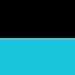 HDE Women's Maternity Yoga Pants Pregnancy Stretch Fold Over Lounge Leggings (Black with Teal, Large)