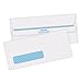 Quality Park #10 Left Window Security Tinted Envelopes with a Self Seal Closure for Standard Business Mailings, 24 lb. White Wove, 4-1/8 x 9-1/2, 500 per Box (21418)