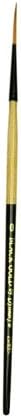 Dynasty Black Gold Series Synthetic Brushes Short Handle 0 script liner