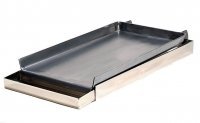 Click Here to See More Images Rocky Mountain UGT-MC12 2-Burner Comml Griddle With Grease Tray - 12inch X 24inch