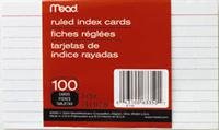 UPC 638458967745, Mead 3 x 5-Inch Index Cards, Ruled, 100 Count, White (63350) Pack Of 6