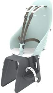 urban iki Rear Bicycle Seat with Frame Mount - Mint Blue and White