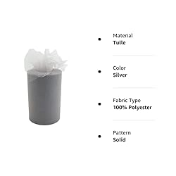 Tulle Fabric Roll | 6” by 100 Yards | Polyester